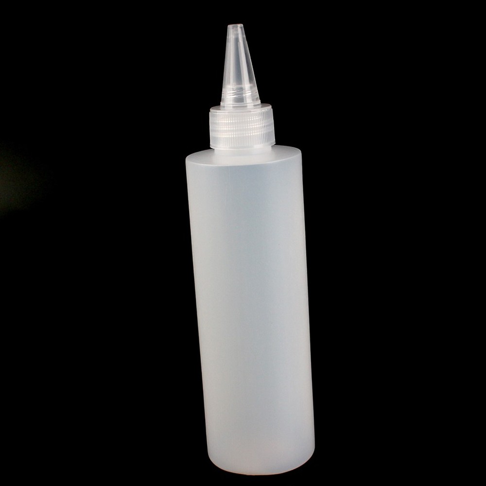 캡보호헤어케어 유연한PE액체소분중화제용기 정확한용량펌제소분염색약용기 200ml - 상품 이미지