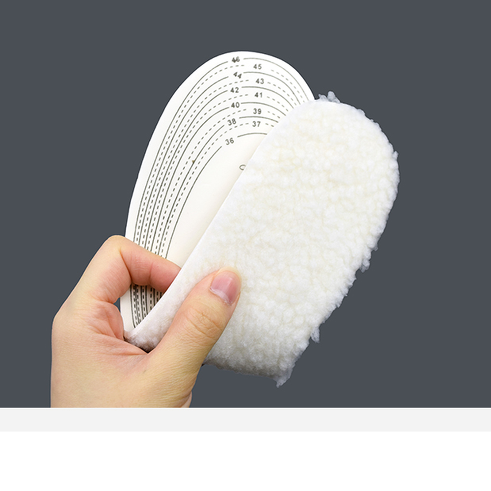인조양털신발방한 셀프컷팅발보온양털깔창 폭신한겨울방한보온깔창 - 상세 이미지 4