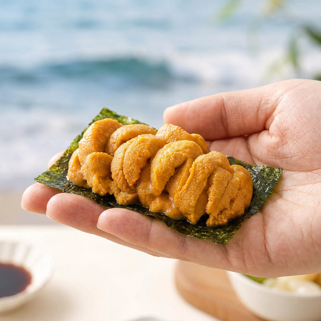 청정씨푸드 국내산 자연산 우니 보라성게알 100g - 상세 이미지 3