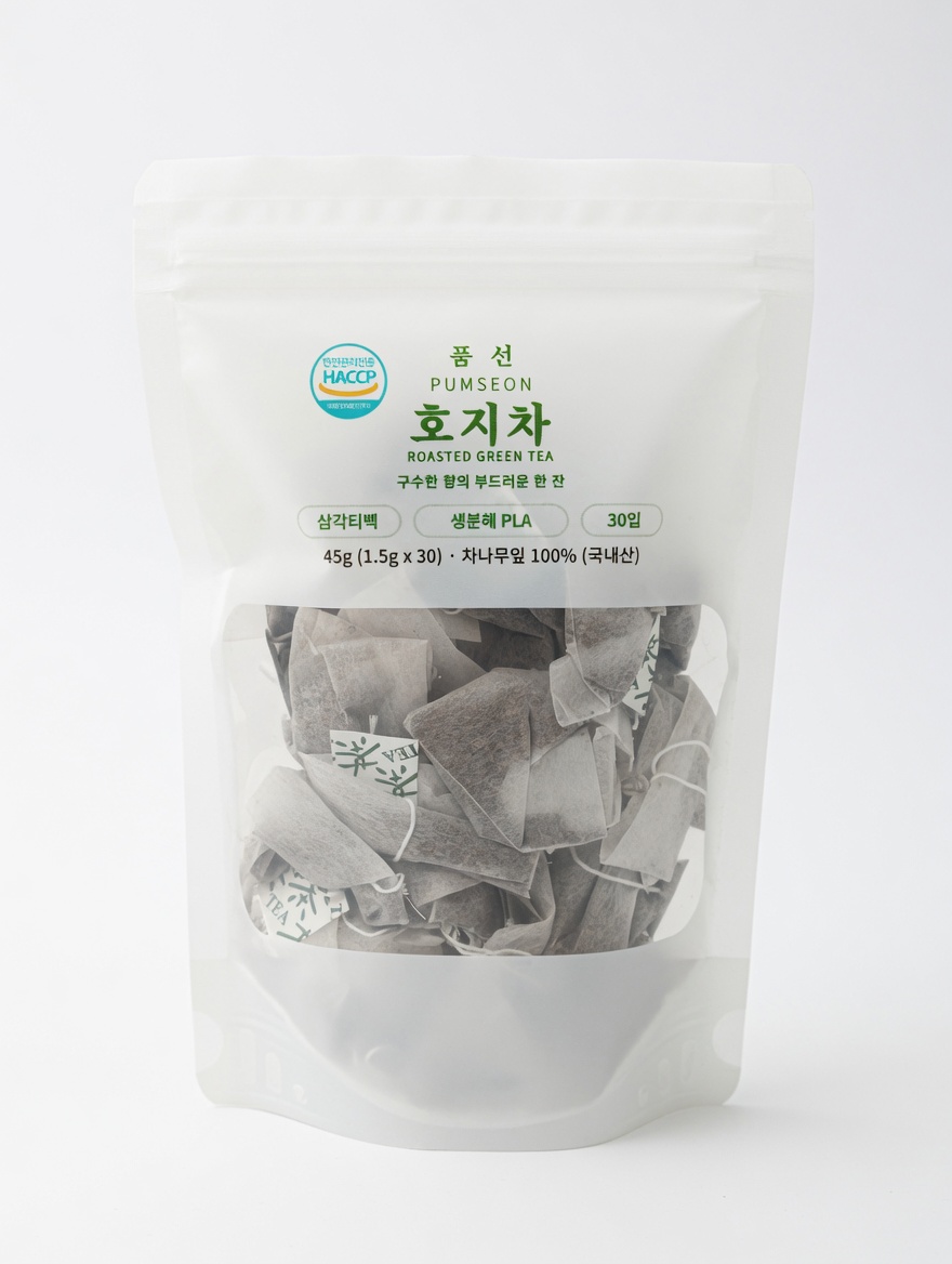 품선 국내산 호지차 삼각티백 1.5g 30개입 - 상품 이미지