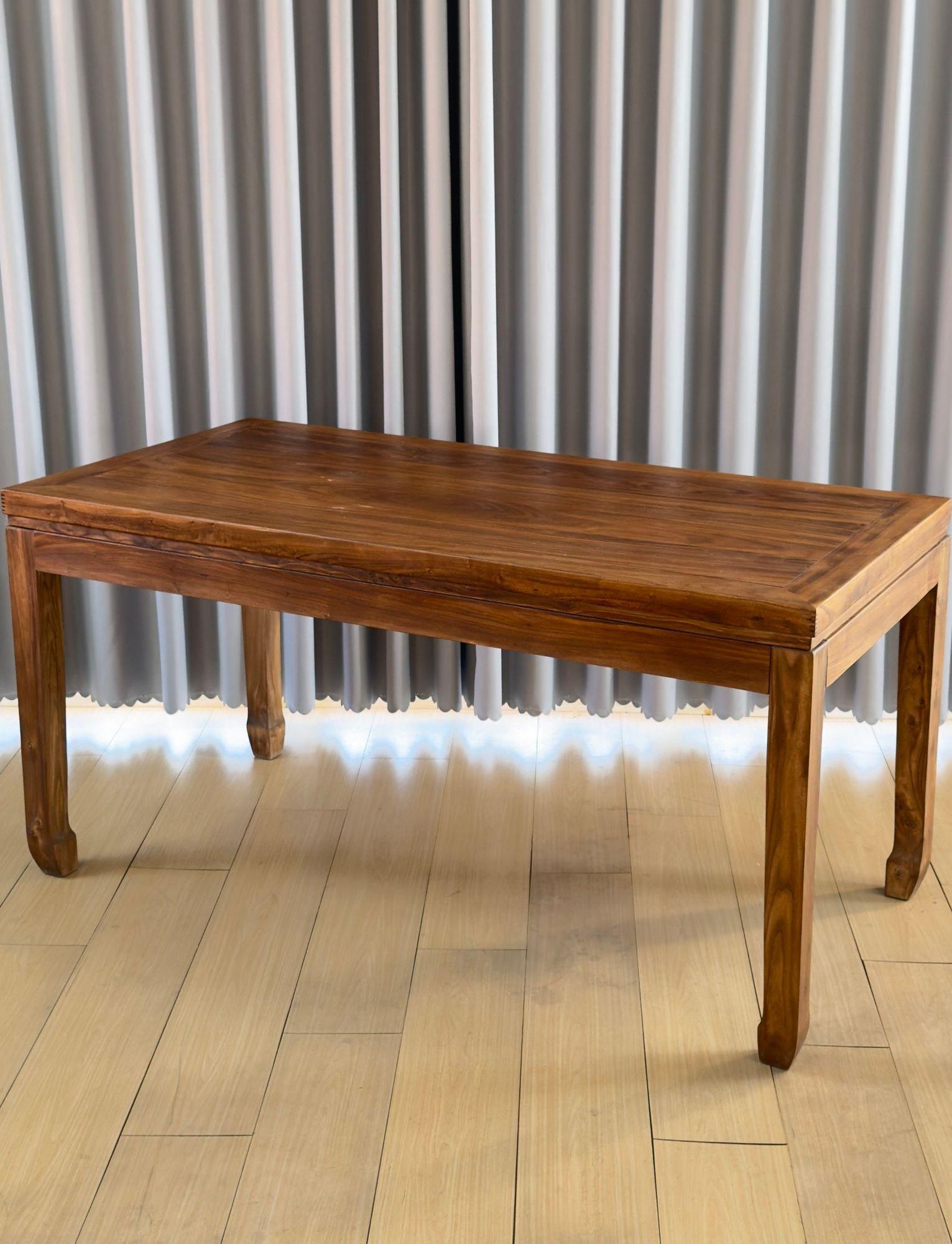올렌토 우드슬랩 고재테이블 식탁 원목 빈티지 테이블 120x60x75cm - 상품 이미지