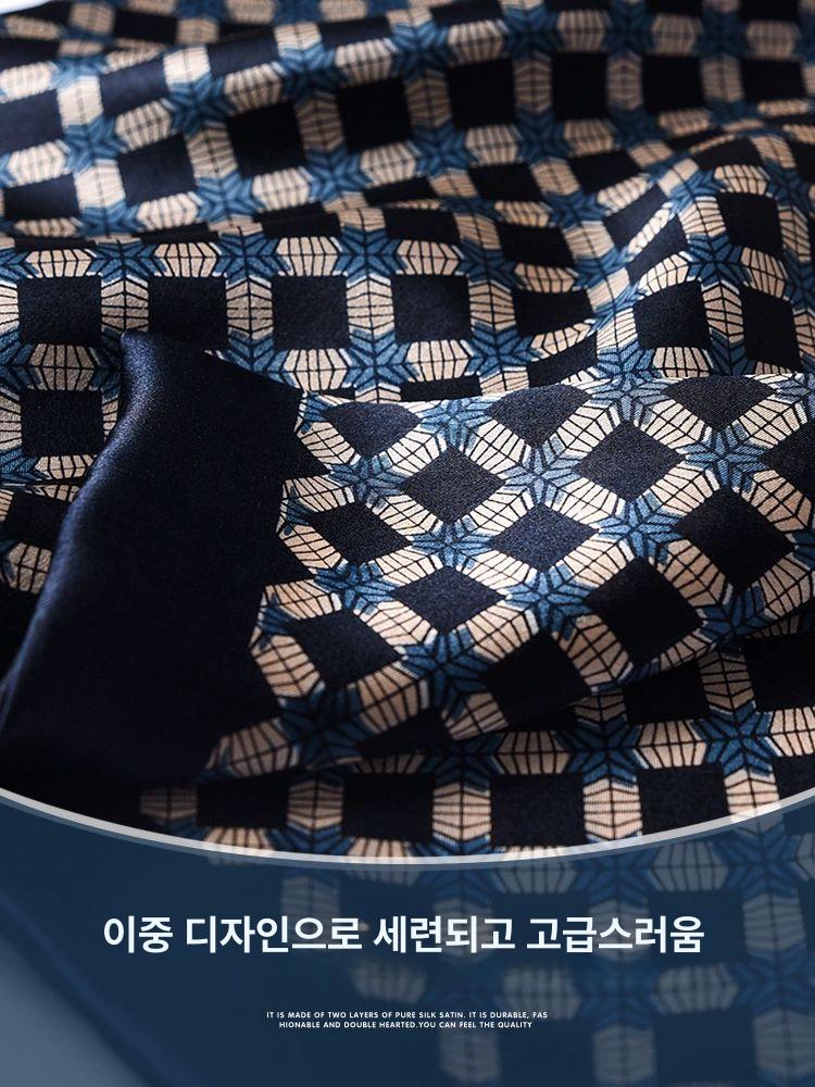 남자실크스카프 머플러 스타일 정장 스카프 - 상세 이미지 2