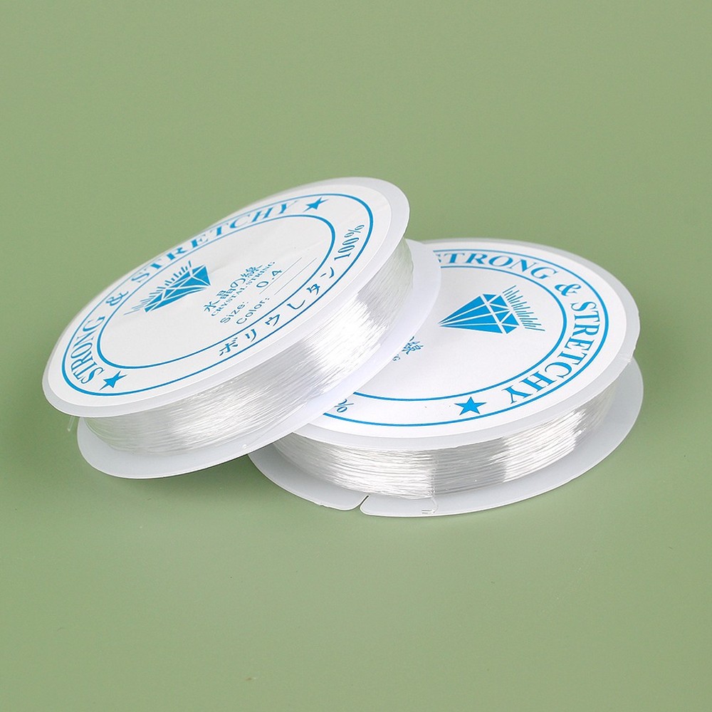 취미생활액세서리제작크리스탈텍 비즈DIY우레탄줄 수공예재료비즈공예줄 0.4mm 15M - 상품 이미지