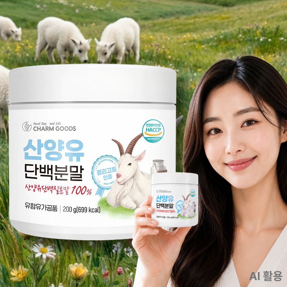 산양유 단백질 분말 네덜란드 단백분말 파우더 단백질쉐이크 200g - 메인 이미지