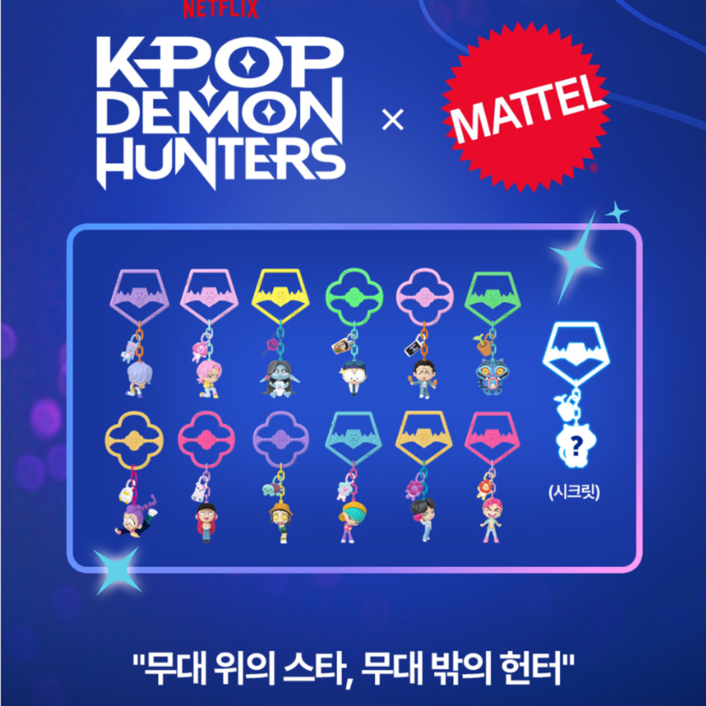 마텔 케데헌 굿즈 케이팝 데몬 헌터스 키링 1박스 루미 미라 조이 진우 더피 스티커 세트 - 상세 이미지 2