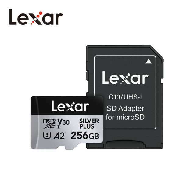 LEXAR 실버 플러스 마이크로 SD 스마트폰 태블릿 메모리카드 256GB