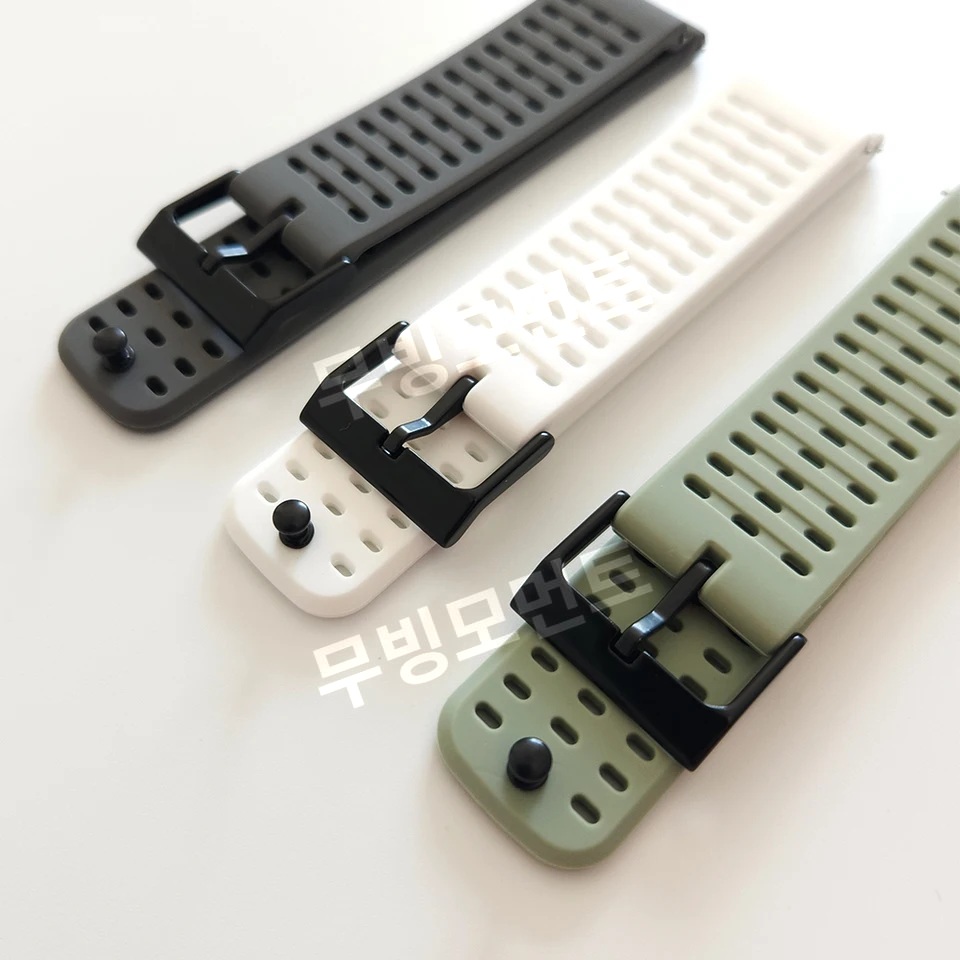 순토 레이스 5 피크 9 피크 프로 호환 시계줄 22mm 실리콘 교체 밴드 이미지 7