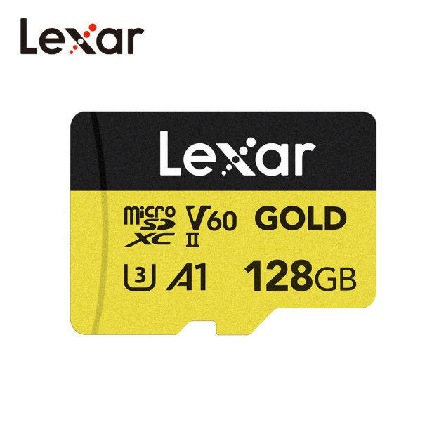 LEXAR 골드 마이크로 SD 메모리카드 microSDXC UHS-II 128GB DJI 액션캠 드론 호환