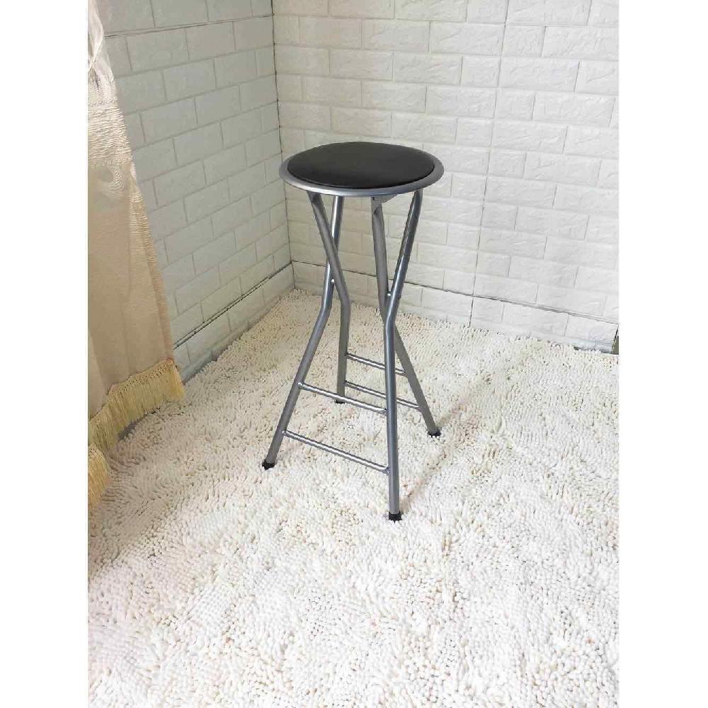 접이식 바의자 높은의자 체어 홈바 카운터 스툴 카페 70CM 블랙 - 상세 이미지 3