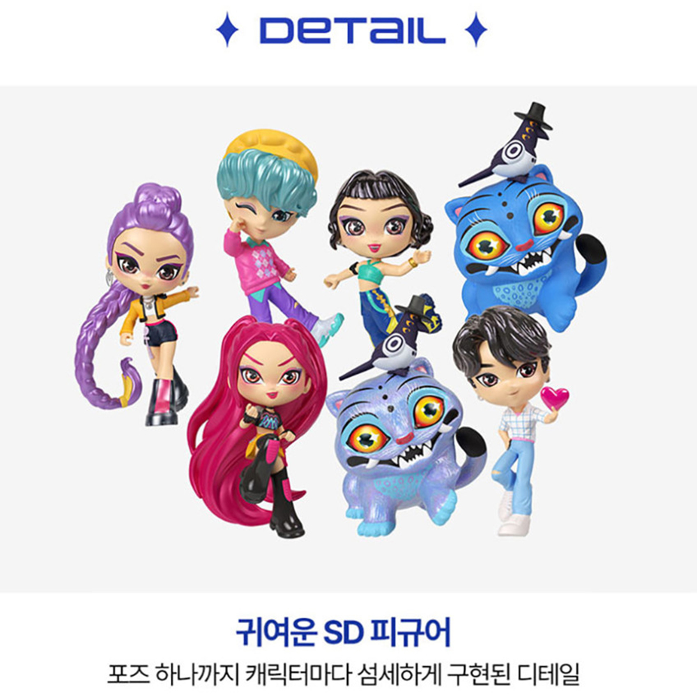 마텔 케데헌 케이팝 데몬 헌터스 랜덤 피규어 인형 굿즈 코어패션돌 장난감 선물 스티커 세트 - 상세 이미지 2