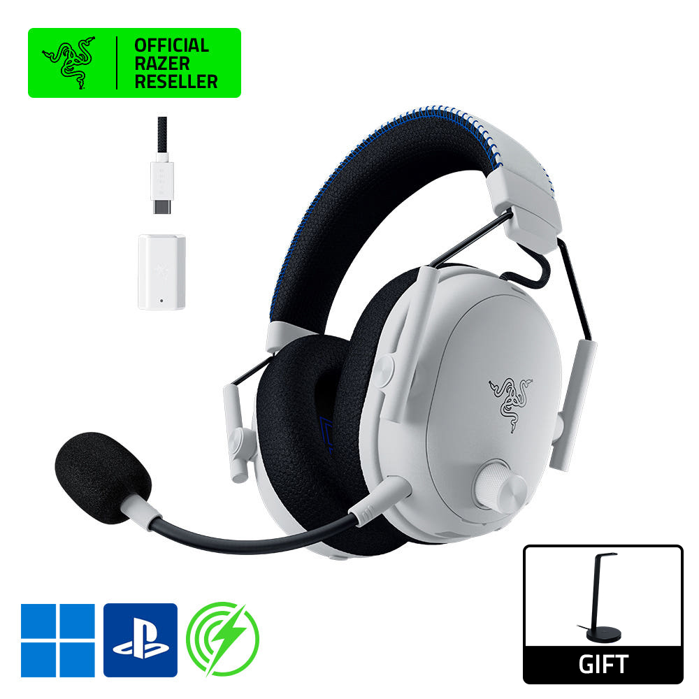 레이저코리아 BlackShark V3 Pro 게이밍 헤드셋 PC&콘솔지원 PS5, 화이트 - 상품 이미지