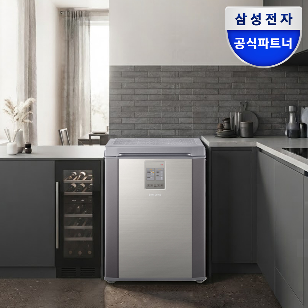 삼성 뚜껑형 김치냉장고 1도어 126L RP13C1022Z1 세린 실버 - 상품 이미지