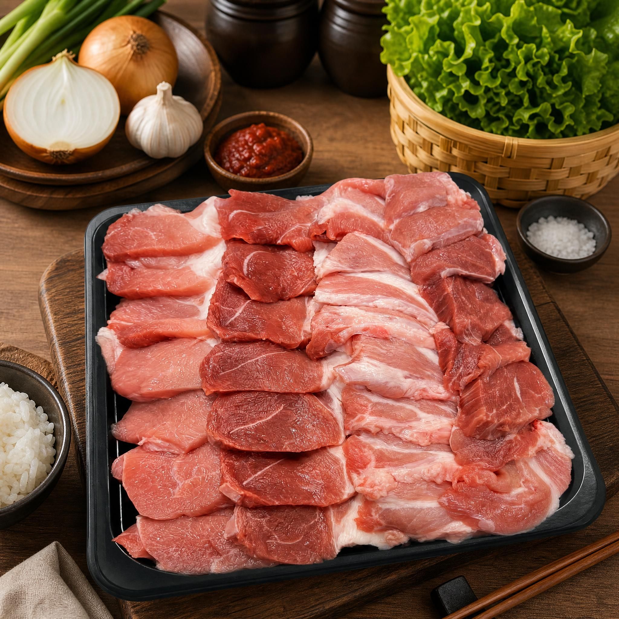친절한고깃집 제육볶음용 앞다리살 냉장 한돈 무항생제 국내산 1kg 이미지 6