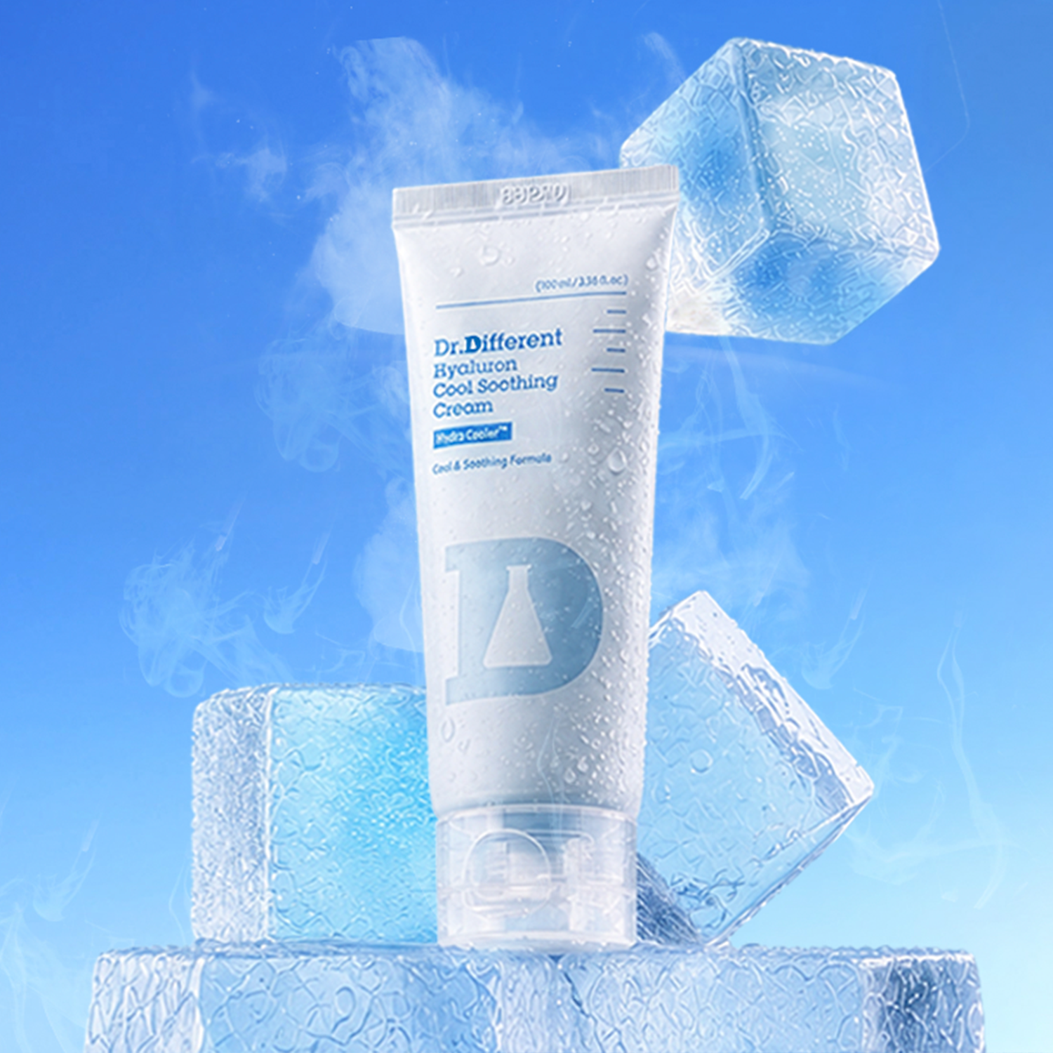 [대용량] 닥터디퍼런트 히알루론 쿨 수딩 크림 100ml/즉각 열감 쿨링 - 상품 이미지