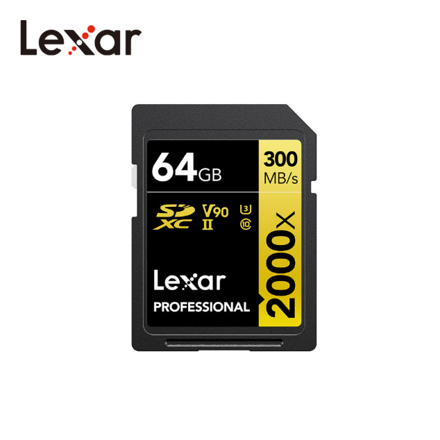 LEXAR 프로패셔널 2000X SD 메모리카드 SDXC UHS-II 64GB 캐논 소니 니콘 후지 카메라 호환
