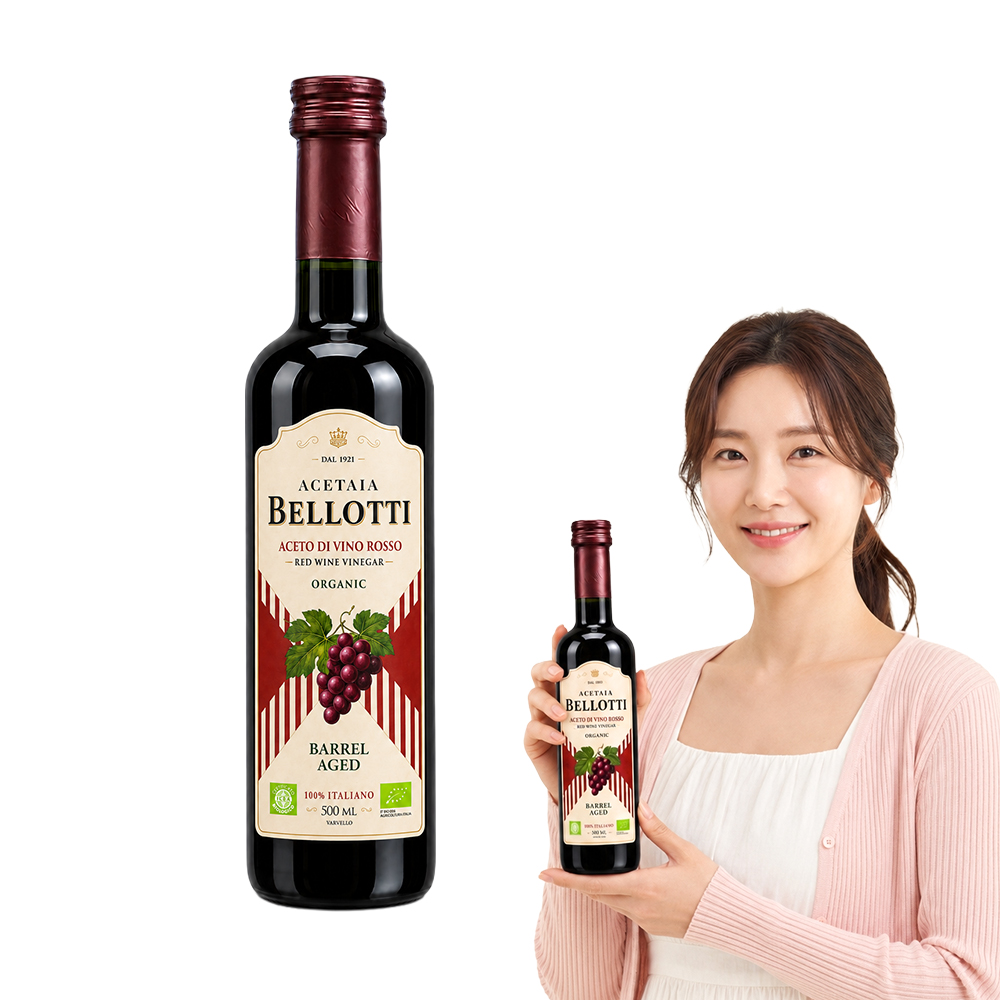 벨로티 유기농 레드 와인 비니거 배럴 숙성 500ml 1개 - 상품 이미지