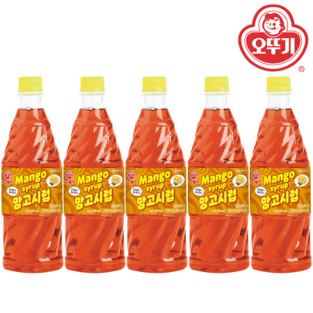 오뚜기 망고향 슬러시시럽 1kg X 5개 슬러쉬 원액 음료