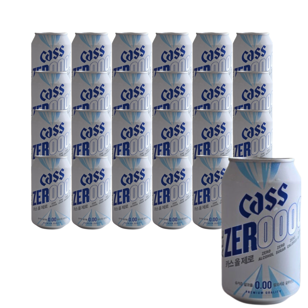 카스올제로(0.00) 330ml x24캔 무알콜 탄산음료 - 상품 이미지