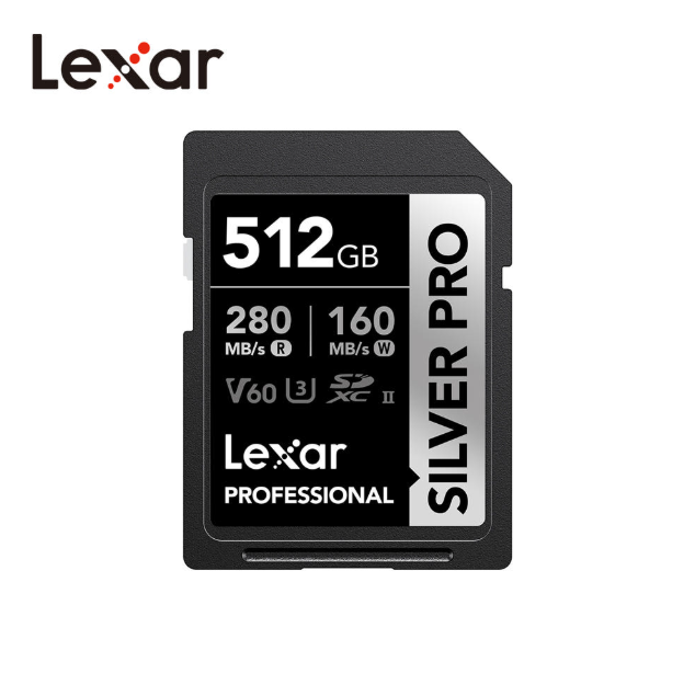 LEXAR 실버 프로 SD 메모리카드 SDXC UHS-II 512GB v60
