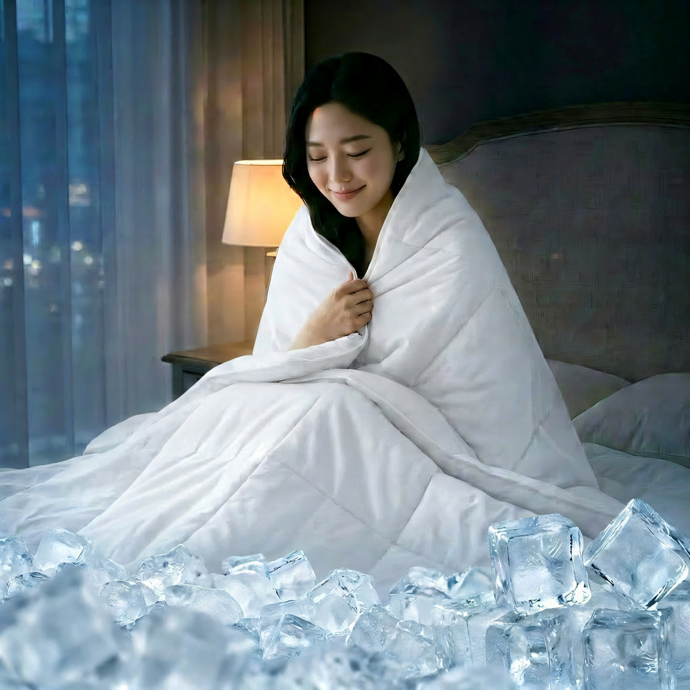 국내브랜드 엣지홈 1초 냉감이불 알러지케어 쿨 호텔여름이불 시원한 구름 간절기 차렵이불SS
