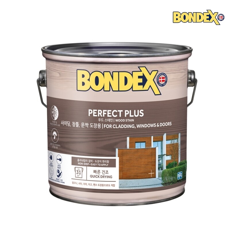 목공방 조색컬러페인트 2.5L 본덱스 수용성스테인 목재도장 페인트 - 상품 이미지