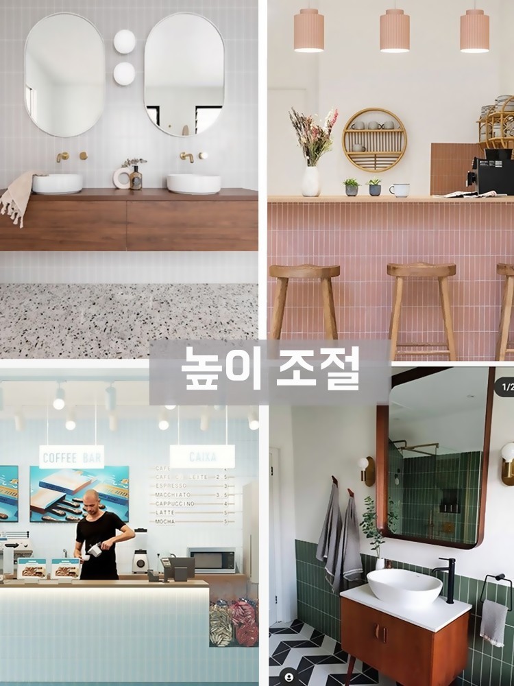 붙이는 타일 시트지 주방 욕실 방수 스티커 셀프 리폼 인테리어 A. 밝은 회색, A. 중간 - 상세 이미지 4