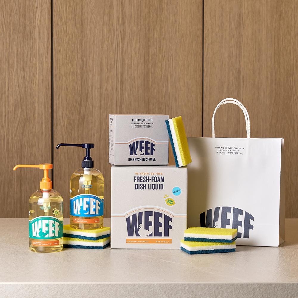 [온가족세제] WEEF 윕 주방세제 무향 | 손설거지용 풍성한 거품 730ml, 3개 - 상세 이미지 2