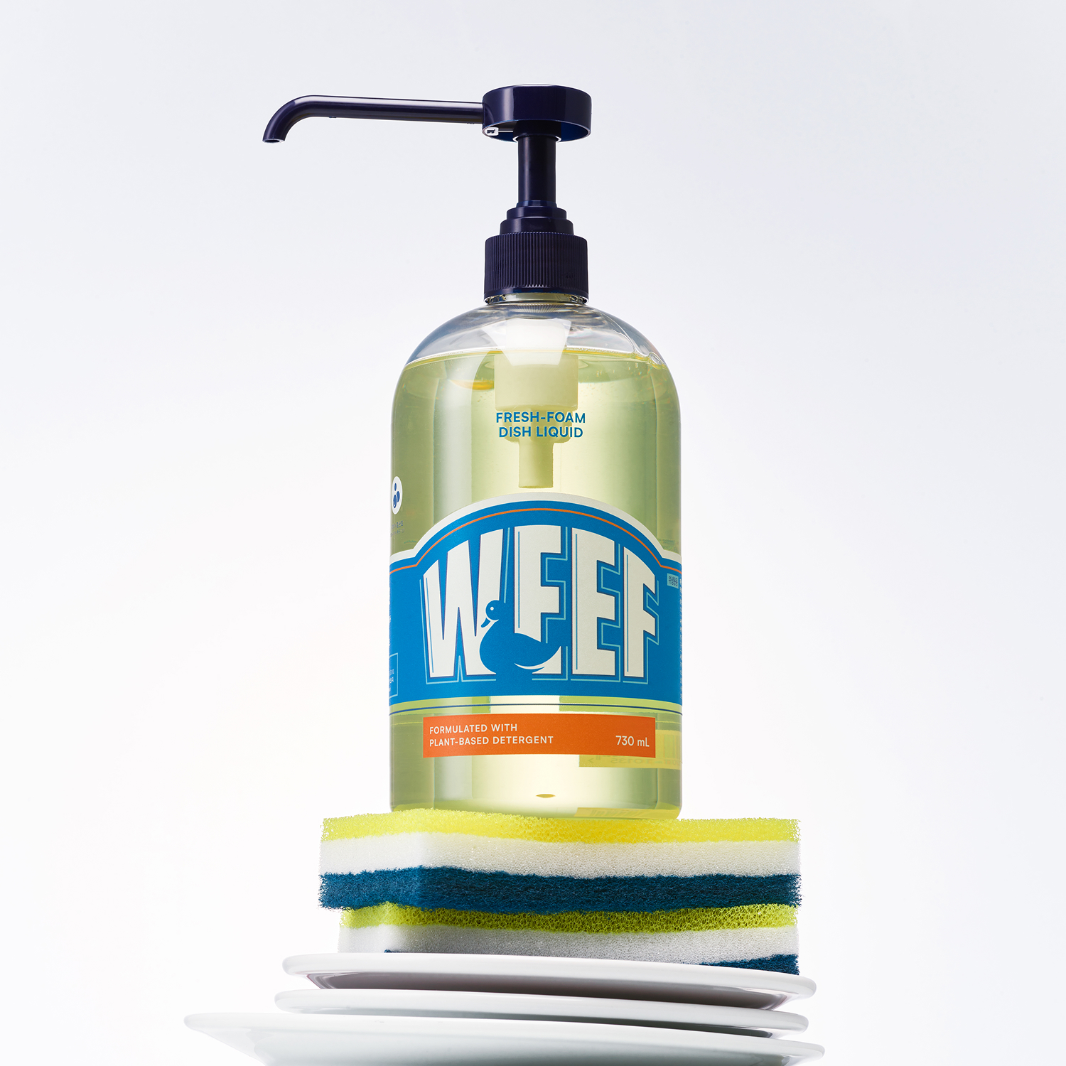 [온가족세제] WEEF 윕 주방세제 무향 | 손설거지용 풍성한 거품 730ml, 3개 이미지 8