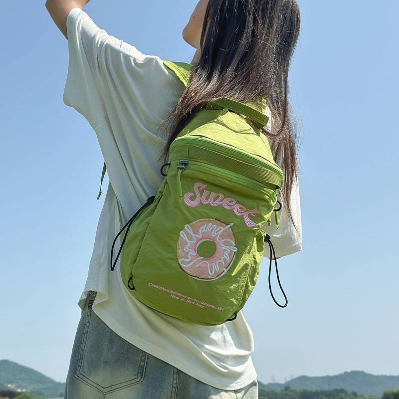볼앤체인 에코백 나일론 백팩 여행용 가벼운 경량 방수 여성 미니백팩 학생 직장인 가방 - 상세 이미지 4