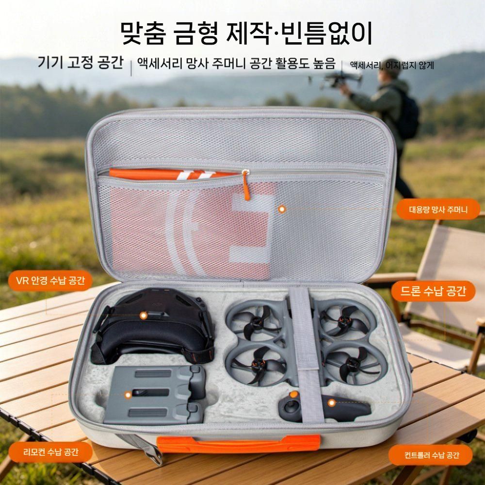 DJI 아바타360 모션 센서리 비행 세트 보관 가방 휴대용 하드 케이스 충격 방지 백팩 - 상세 이미지 2