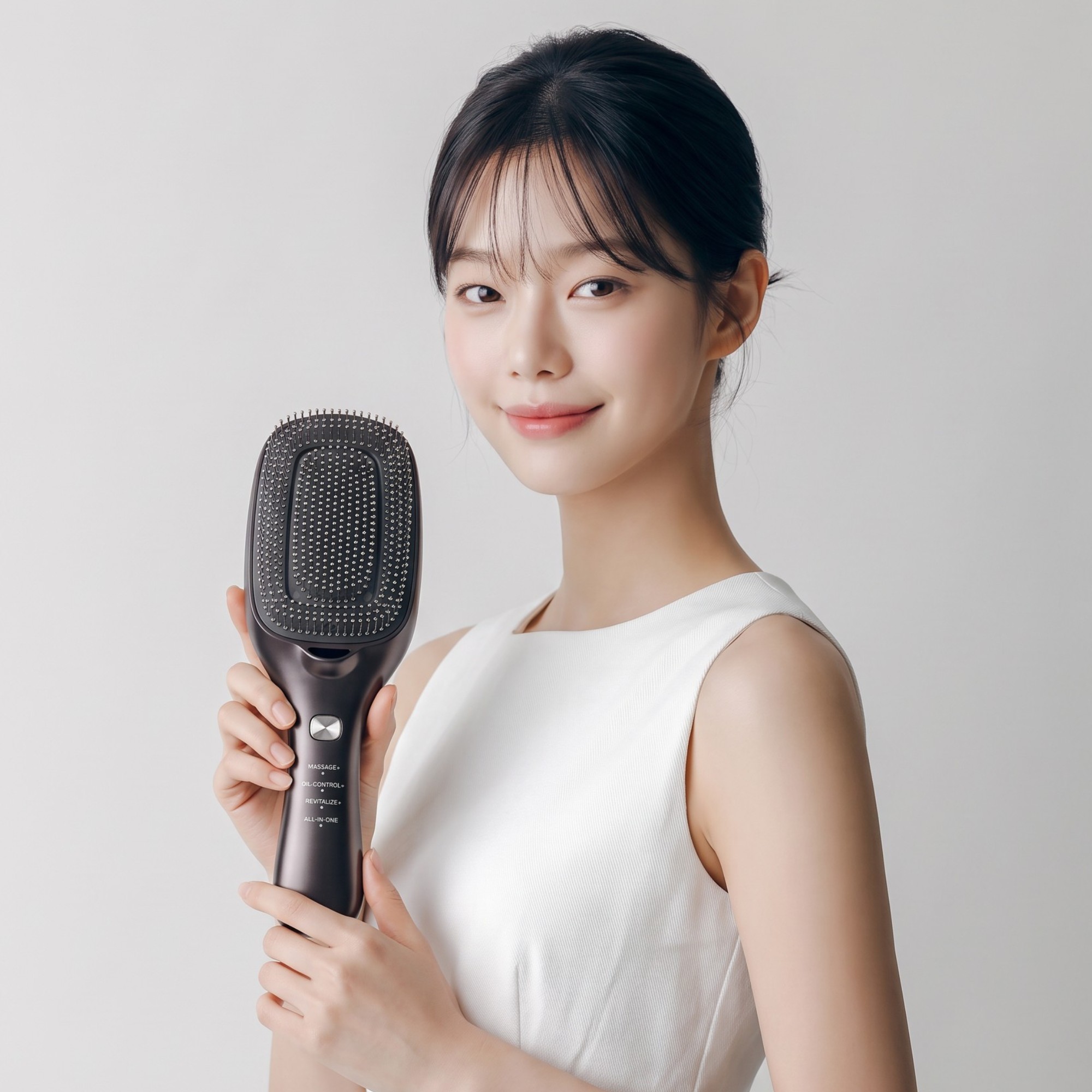 펄케어 터치뷰티 두피 마사지기 탈모 케어 관리기 음이온 모발 관리 디바이스 브라운 1EA - 상세 이미지 5