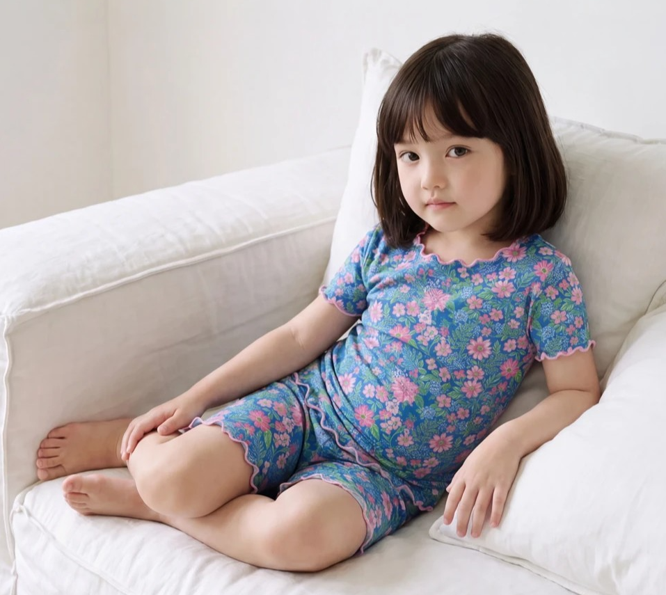 유아 여름 실내복 아동 키즈 주니어 돌 아기 텐셀 모달 반팔 내의 내복 12종 - 상품 이미지