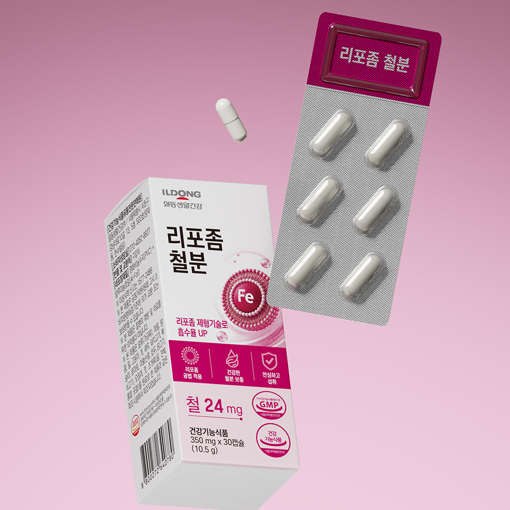 일동 리포좀 철분제 미니 임산부 영양제 여성 남성 리포퍼 30캡슐, 6개 - 상세 이미지 2