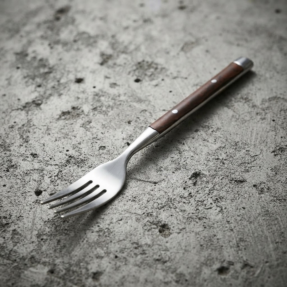베로나 우드 커트러리 카페 양식 디너 디저트 파스타 샐러드 포크, 1개 - 상세 이미지 2