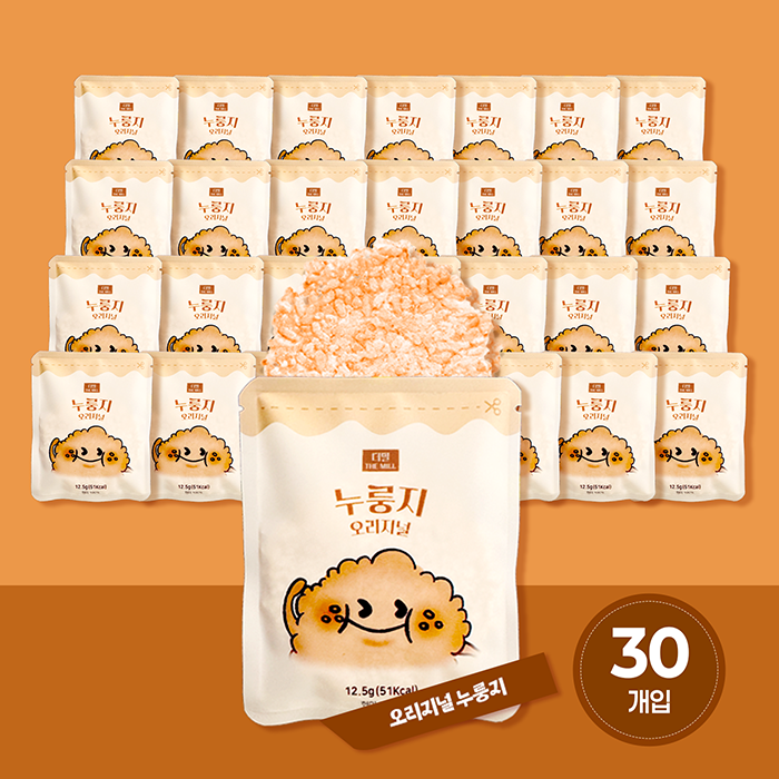 [더하모니 X 더밀] 국산현미 100% 한끼대용 영양 건강간식 누룽지샌드 오리지널, 12.5g, 30개 - 상품 이미지