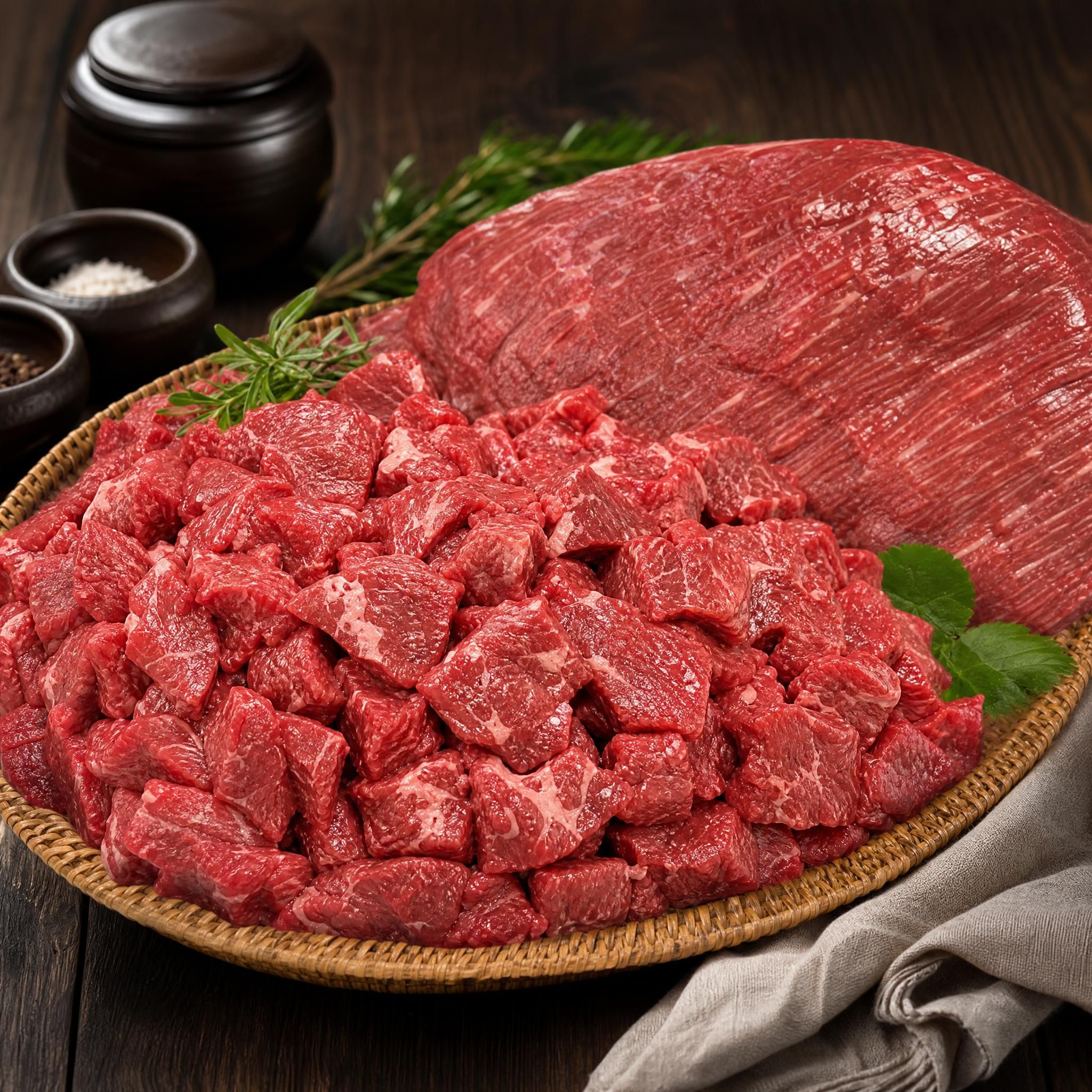 친절한고깃집 국거리한우 1등급양지살 찌개용 소고기 국내산 500g 미역국 임산부 생일 - 상품 이미지