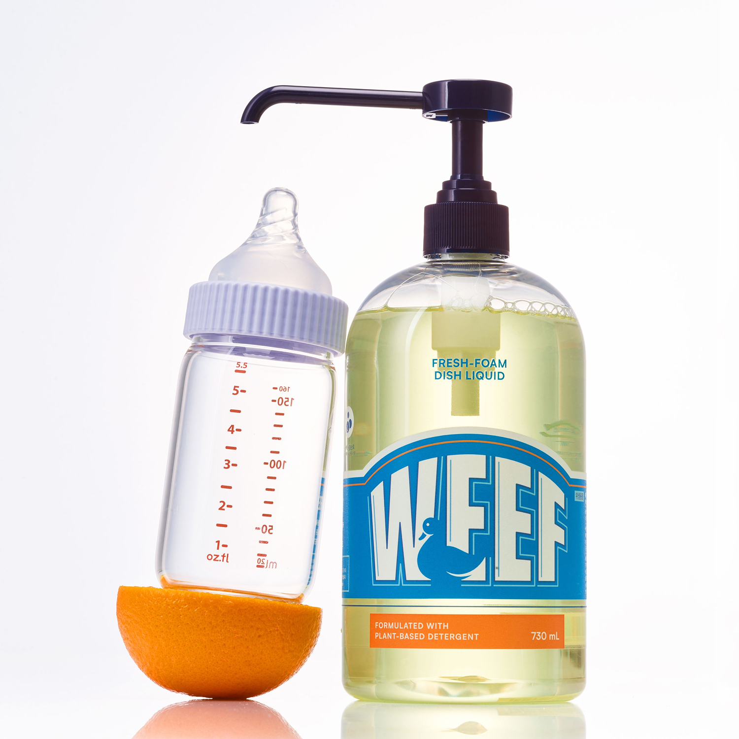 [온가족세제] WEEF 윕 주방세제 무향 | 손설거지용 풍성한 거품 730ml, 3개 - 상세 이미지 5