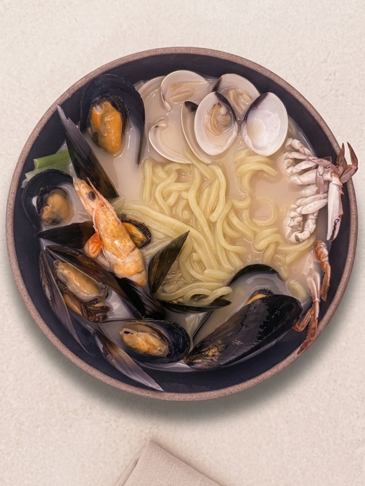 나가사끼 짬뽕 밀키트 [중화면 포함] 600g 사골 백짬뽕 캠핑 야식 이자카야 술안주 차박 - 상품 이미지