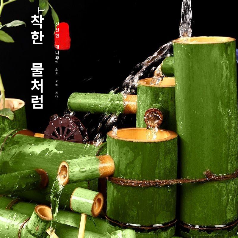 태양광분수대 정원 분수대 태양열 연못 LED 7m 케이블 12V 6W 태양광 패널 3W USB 25cm - 상세 이미지 4