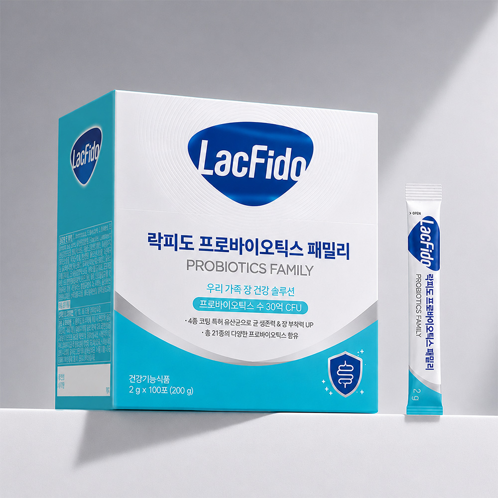 락피도 프로바이오틱스 온가족 유산균 패밀리 30억CFU 2g 100포, 1개 - 상품 이미지