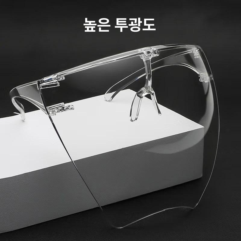 주방 요리 얼굴보호 투명 방진 방오 방수 얼굴 보호 투명 - 상세 이미지 3