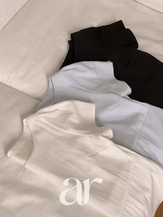 (국내제작) 린넨 보트넥 페플럼 플레어 반팔 블라우스 bs8871 - 상세 이미지 4