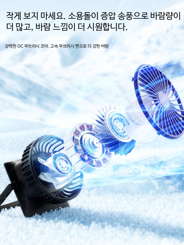 야외 휴대용 미니 태양광선풍기 태양열 충전 벽걸이 겸용 선풍기 - 상세 이미지 4