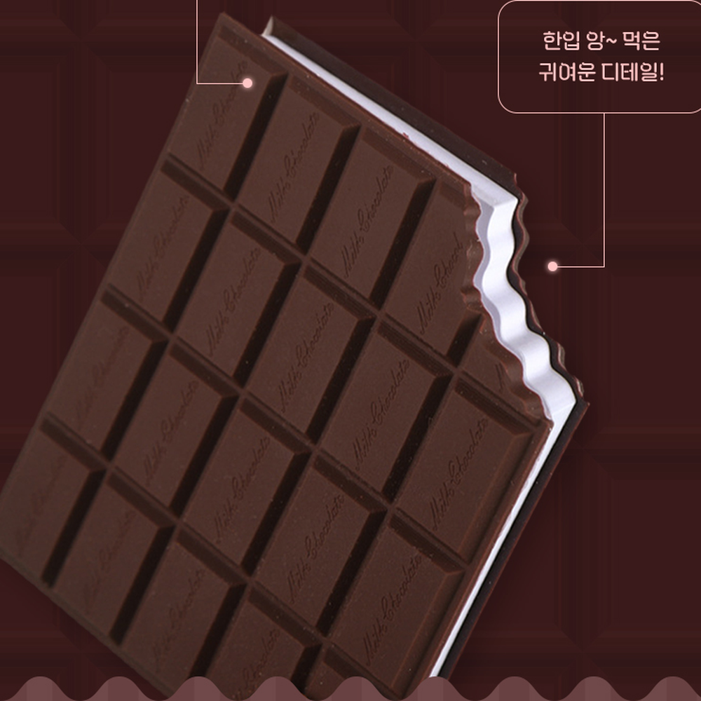달콤한디저트모양 입체초콜릿데스크소품초콜릿메모지 귀여운간식디자인비스킷메모지 - 상세 이미지 4