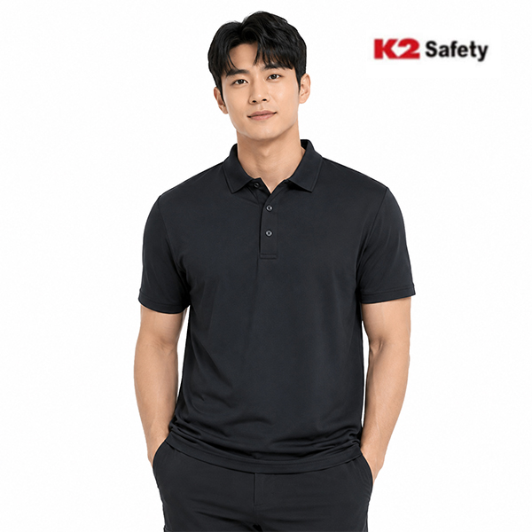 K2 세이프티 K2반팔티 티셔츠 남자 작업복 상의 시원한 티셔츠 봄 여름 TS-5201 - 상품 이미지