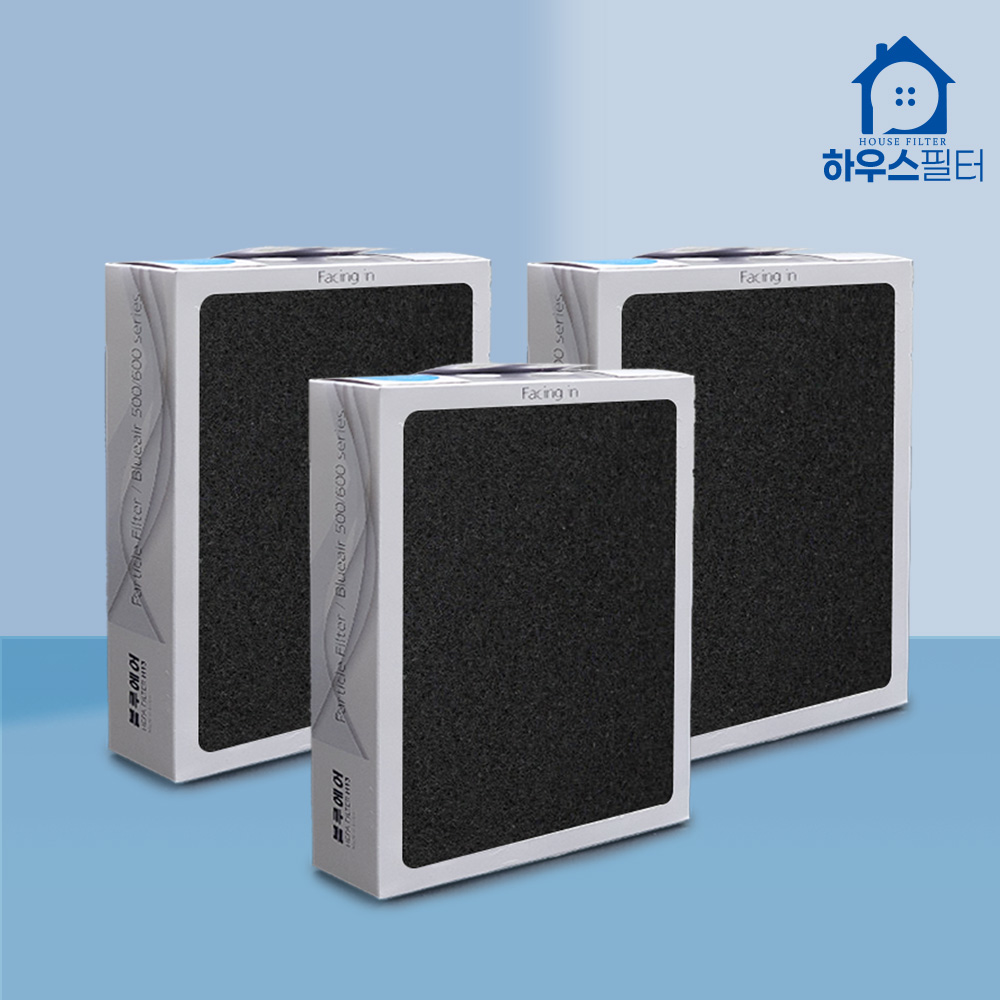 [호환] 블루에어 필터 500/600 일반형 스모크스탑 클래식 503 550E 603 650E 680i 3개입 하우스필터 - 상세 이미지 3