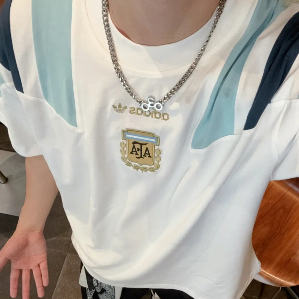 아디다스 아르헨티나 EQT 반팔 티셔츠 화이트 KG2288 이미지 8