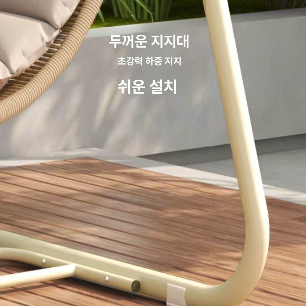 올렌토 야외그네의자 흔들의자 야외그네 전원주택 캐노피 미포함 선물 미포함 - 상세 이미지 3