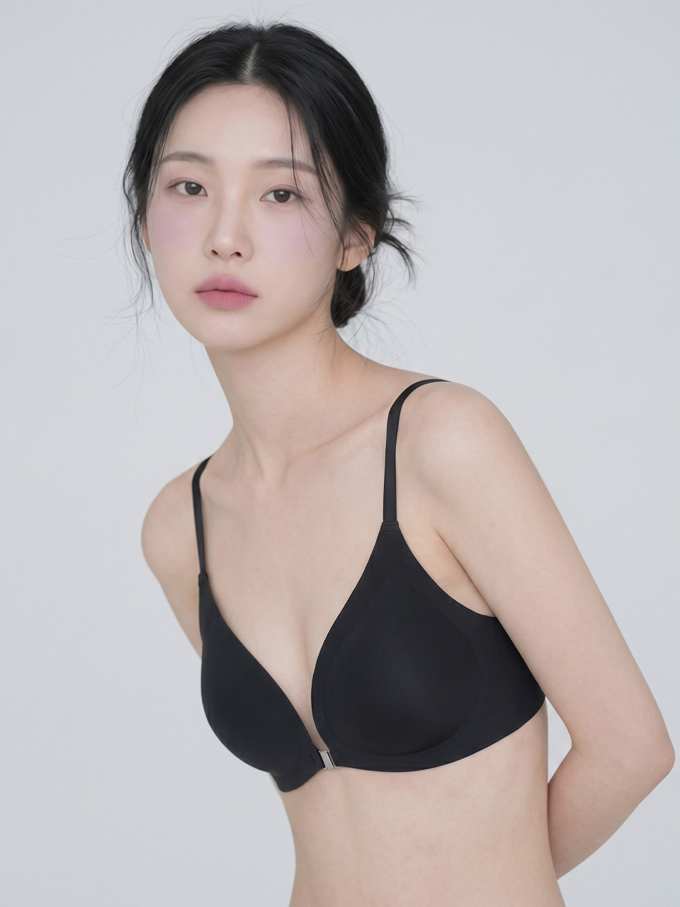 백포인트 마그넷 앞후크 속옷 심리스 브래지어 노와이어 수면브라 브라 탑 브라렛 - 상세 이미지 5