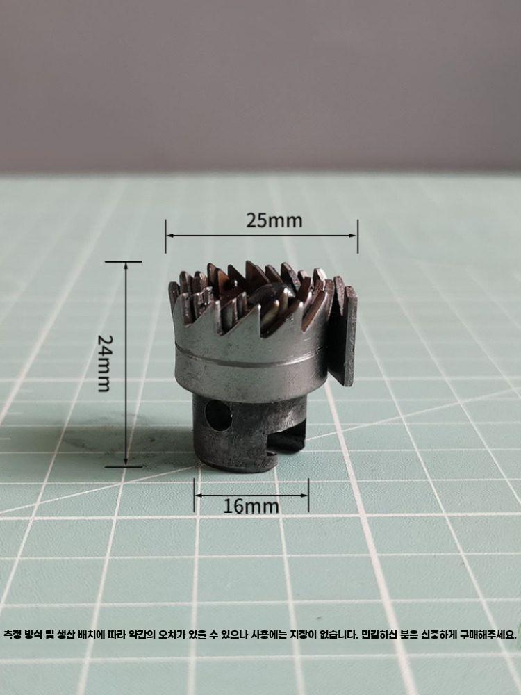 배관청소 스프링비트 배관 부품 하수구 전동 청소 드릴 6피스 세트 22mm - 상세 이미지 3